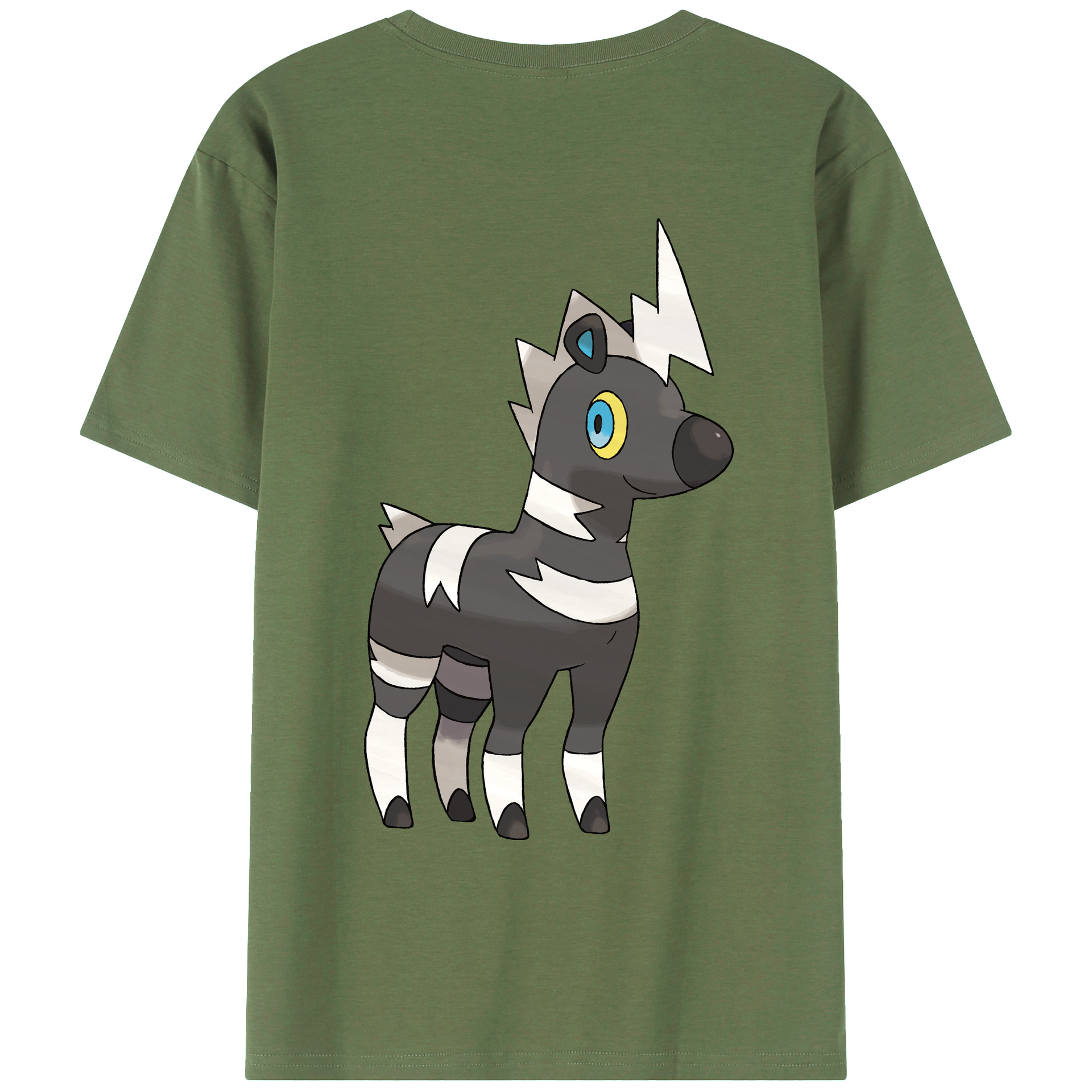 （画像用） ポケットモンスター Pokémon 綿100％ メンズ半袖Tシャツ（バックプリント） 通気性